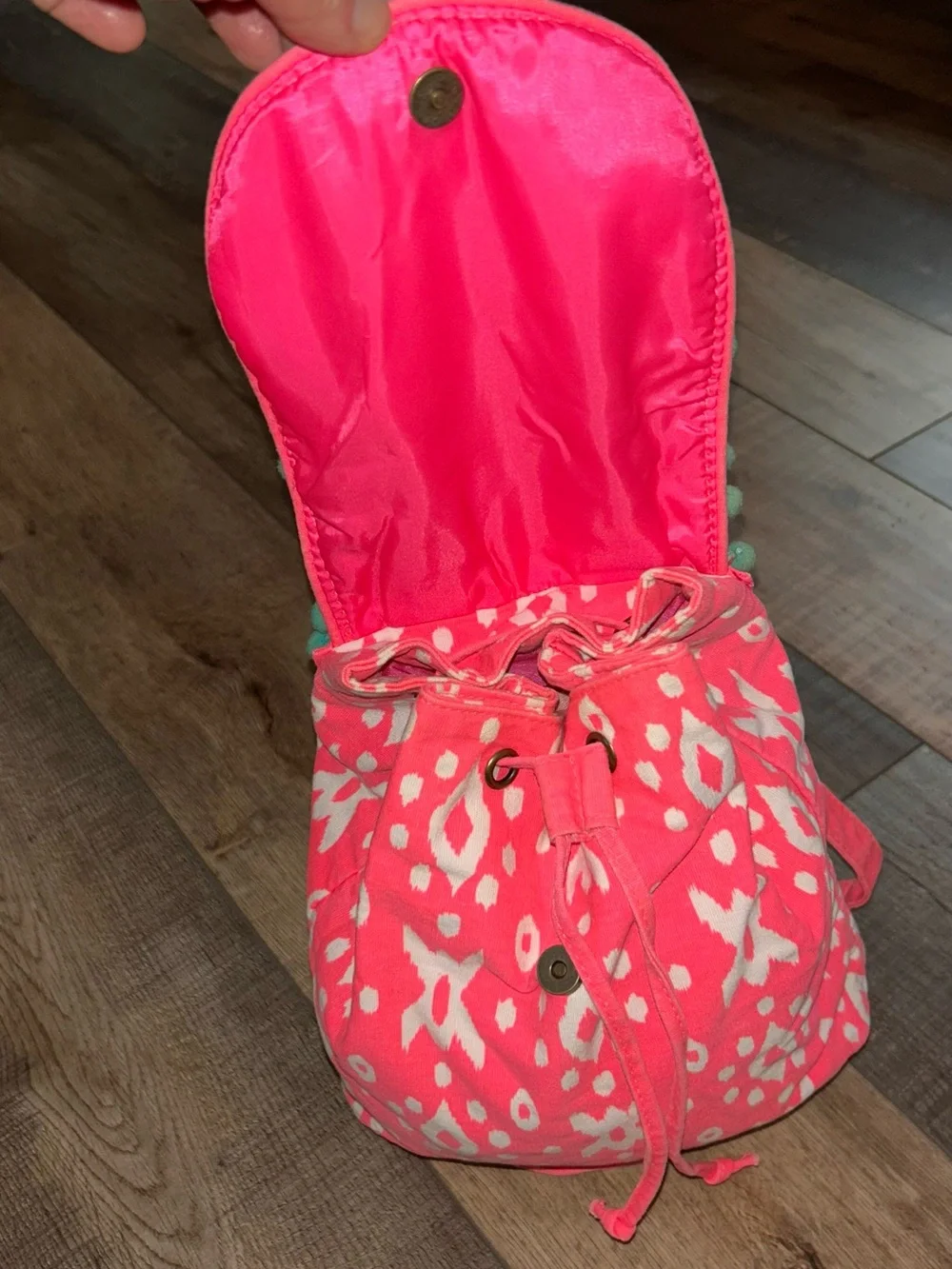 Target Brand Mini Patterned Fun Color Canvas Backpack Bright Adj Straps
